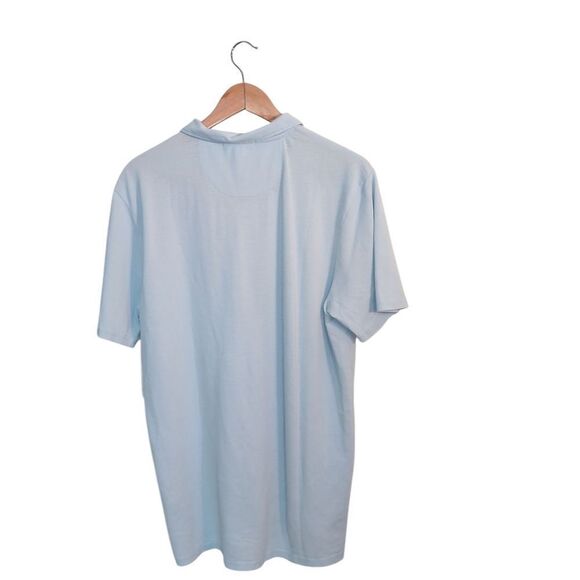 NWT Threads For Thought Light Blue Polo Shirt Men's L - Picture 2 of 7